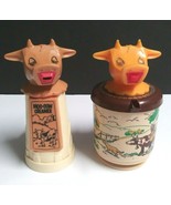 Moo Cow Plastic Dairy Farm Creamers Whirley Industries Warren PA c1950s ... - $17.99