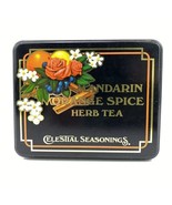 1982 Celestial Seasonings Tea Tin Box Empty Mandarin Orange Spice Ad Vin... - £25.49 GBP