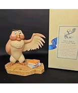 Disneys Pooh And Friends Porcelain OWL Figurine &quot;You&#39;ve Done A Grand Thing&quot; - $27.69