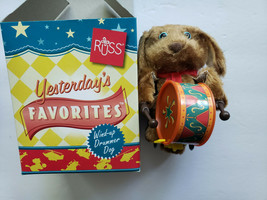 Vintage 1990&#39;s Russ Yesterday&#39;s Favorites Wind-Up Drummer Dog Brand NOS ... - £7.83 GBP