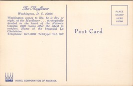 The Mayflower Washington DC Postcard PC496 - £3.90 GBP