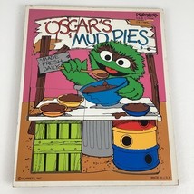 Playskool Sesame Street Oscar The Grouch Frame Tray Puzzle Mud Pies Vint... - $33.70 CAD