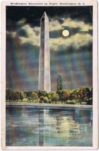 Postcard Washington Monument By Night Washington DC - £2.32 GBP