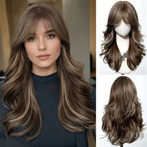 Elegant Curly Wave Ash Blonde Wig Synthetic Hair SWLC3076-1BR20 China Ma... - $55.44