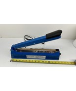 Plastic Film Sealer Manual Bags Heat Sealing Machine 12&quot; Blue PFS-300 - $548.80 MXN