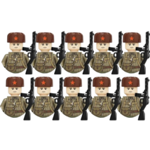 10 Pcs WW2 Army Building Blocks US UK Soviet China France Soldiers Toys ... - £21.46 GBP