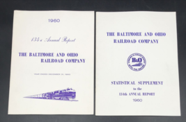 1960 Baltimore &amp; Ohio Railroad BO B&amp;O 134th Annual Report &amp; Supplement w... - £28.03 GBP