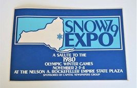 Vtg 1979 Display Advertising Snow Expo A Salute to Winter Olympic Games Ephemera - £19.90 GBP