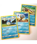  Pokémon 3-pack TRADING CARDS  Bubble 183 Dewpider 751 Arrokuda 846 BASIClot - $3.46