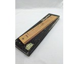 Vintage 1974 Milton Bradley Wooden Cribbage Board Complete - $27.71
