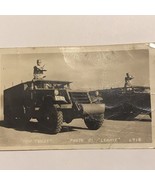 Vintage Black &amp; White Photo Postcard Half Tracks By Lennie L718 Military - £6.09 GBP