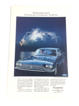 1966 Ford Thunderbird 428 V-8 Original Print Ad and 1966 Mercury Outboard Motor - £9.41 GBP