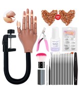 Saviland Practice Hand for Acrylic Nails Flexible Moveable Fake Hands Ma... - $54.57