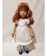 17” Vintage Auburn Red Hair SASHA Doll Dressed In White Party Dress England - £194.75 GBP