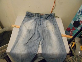 Brooklyn Xpress Straight Leg Distressed Wash Mens Jeans 38x34 38 x 34 40952 - £17.76 GBP