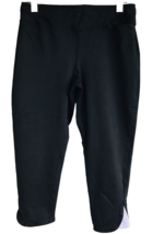GAP Capri Pants Womens XS Black Waist Pocket Athletic Stretch Running - $5.93