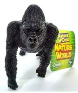 Gorilla Boley Toy Figure Nature World Jungle Animal Safari Creature Silv... - £7.86 GBP