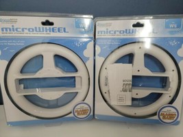 Lot of 2 Micro Wheel (Racing Wheel) for Nintendo Wii by Dream Gear Open Box - £7.84 GBP