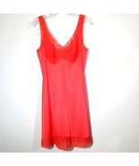 Vintage Triumph Amourette Lace Slip Raspberry Chemise Plunge VNeck Lined... - $97.75 CAD