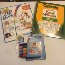 Crayola Mess Free Color Wonder Lot New Markers Lightly used Coloring Boo... - £19.37 GBP