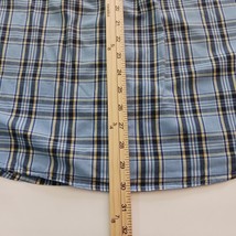 Chaps Easy Care  Men's Blue & Yellow Plaid Long Sleeve Button Down Shirt Size L image 13