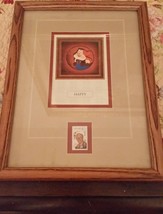 Vintage~Custom Framed~Tigger &amp; Winnie The Pooh~Print &amp; 1968 Walt Disney Stamp - £20.56 GBP