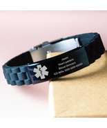 Personalized Medical Alert Bracelet, Customized Emergency Medical ID Bra... - $18.95