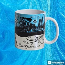 Dollywood Scroll Butterfly Black Silver Amusement Park Coffee Cup Dolly ... - $12.85