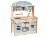 Wooden Play Kitchen Set For Kids Toddlers, Toy Kitchen Gift For Boys Gir... - $259.99