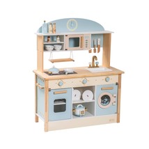 Wooden Play Kitchen Set For Kids Toddlers, Toy Kitchen Gift For Boys Girls, Age  - £197.43 GBP