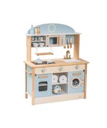 Wooden Play Kitchen Set For Kids Toddlers, Toy Kitchen Gift For Boys Gir... - £203.27 GBP