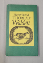 1966 Walden By Henry David Thoreau Vintage DJ Hardcover Green Book Pond Nature - £9.52 GBP