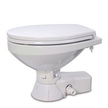 Jabsco Quiet Flush Freshwater Toilet - Regular Bowl w/Soft Close Lid - 12V - £777.64 GBP