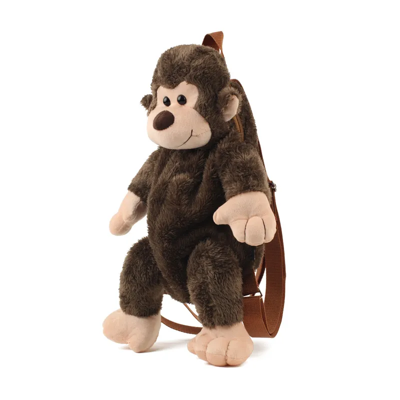 DDWE Kids Cute  Monkey Plush Backpack Boys Girls Soft Sweet Lovely Bags  Kids Ch - £131.63 GBP