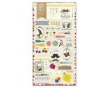 CUTE DECO STUDIO STICKERS Sheet Frames Patterns Paper Craft Scrapbook St... - $2.49