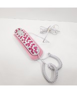Avon collectible rhinestone Landline phone Jeweled Plastic - Pink and Wh... - $26.99