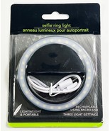 Selfie Portable LED Ring Fill Light Camera for Cell Phone USB Rechargeab... - $7.91