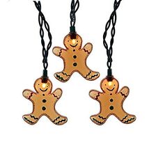 Gingerbread Christmas Light String Set of 10 Lights UL4331 - $29.98