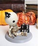 Ebros Eternal Friday 13th Birthday of Lucky The Skeleton Figurine 3.5&quot; Long - $367.96 MXN