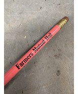 Vintage Farmer&#39;s Mutual Hail Insurance Of Iowa McGregor IA Pencil Advert... - $15.03 CAD