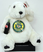 Coca Cola Plush Polar Bear 12&quot; MGM Midway Coke Stuffed Play By Play 1993 Vintage - £11.86 GBP