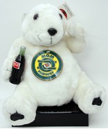 Coca Cola Plush Polar Bear 12&quot; MGM Midway Coke Stuffed Play By Play 1993... - $14.84