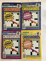 Lot of 4 Penny Press Good Time Super Jumbo Crosswords Puzzles Book 2020 2021 - £18.34 GBP