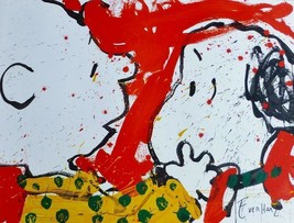 Tom Everhart &quot;Doggie Dearest&quot; HS/# Charlie Brown Snoopy Dog Woodstock lithograph - £1,361.05 GBP