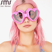 Gafas De Sol con forma De corazón para mujer, lentes De Sol femenina - £14.67 GBP