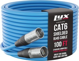 Professional Audio And Lighting Stage Snakes Rj45 Cable With 100 Feet Of, Blue. - £78.22 GBP