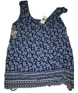 Motherhood  Womens 3X Bliue/White Flower Shirt -Brand New-SHIPS N 24 HOURS - $32.55