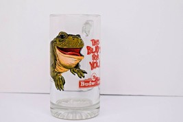 Vintage 1996 Budweiser Frog - This Bud&#39;s For You Large Beer Mug 7&quot; Tall - £10.09 GBP