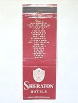 Sheraton Hotel Motel Resort New York City Matchbook Cover Matchbox - $4.95