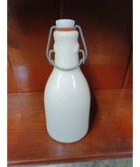 Bone Stoneware Bottle with Clip Top Latch Lid Vintage  Warm Pond Farm  - $33.69 CAD